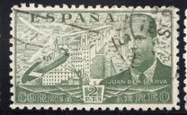 [Airmail - Juan di la Cierva - Different Perforation - Stoneprint from F.N.M.T, Typ LH12]