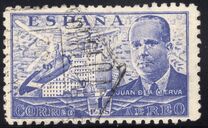 [Airmail - Juan di la Cierva - Different Perforation - Stoneprint from F.N.M.T, Typ LH11]