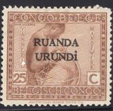 [Belgian Congo Postage Stamps Overprinted "RUANDA - URUNDI", type A5]