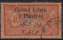 [French Postage Stamps Surcharged & Overprinted in French & Arabic, type D9]