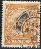 [Alegroría de Barbados. Sin inscripción "Postage & Revenue"., tipo Z1]
