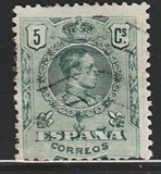 [King Alfonso XIII - Blue Control Numbers on Backside, Typ BG1]