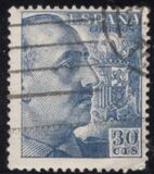 [General Franco - Without Imprint below Value, loại LI17]