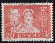 [The 25th Anniversary of the Marriage of King Frederik IX and Queen Ingrid, 类型 EA]