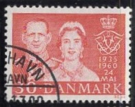 [The 25th Anniversary of the Marriage of King Frederik IX and Queen Ingrid, 类型 EA]