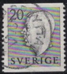 [King Gustaf VI Adolf of Sweden & Tree Crowns - Without Imprint, Typ DB9]