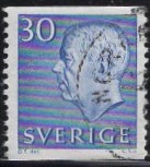 [King Gustaf VI Adolf of Sweden - White Numerals, with Imprint, τύπος FA6]