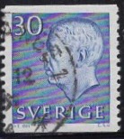 [King Gustaf VI Adolf of Sweden - White Numerals, with Imprint, τύπος FA6]