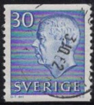 [King Gustaf VI Adolf of Sweden - White Numerals, with Imprint, τύπος FA6]