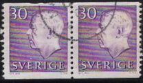[King Gustaf VI Adolf of Sweden & Tree Crowns - New Colors and Values, Tipi FA57]