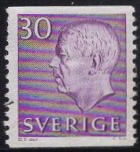 [King Gustaf VI Adolf of Sweden & Tree Crowns - New Colors and Values, type FA57]