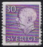 [King Gustaf VI Adolf of Sweden & Tree Crowns - New Colors and Values, type FA57]