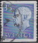 [King Gustaf VI Adolf of Sweden & Tree Crowns - New Colors and Values, type FA60]