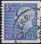 [King Gustaf VI Adolf of Sweden & Tree Crowns - New Colors and Values, type FA60]