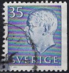 [King Gustaf VI Adolf of Sweden & Tree Crowns - New Colors and Values, type FA60]