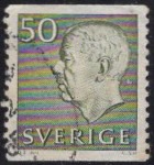 [King Gustaf VI Adolf of Sweden & Tree Crowns - New Colors and Values, type FA67]