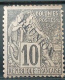 [French Colonies Postage Stamps Overprinted "REUNION", type F4]