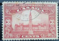 [The 60th Anniversary of the Founding of the Dominion of Canada, Inscription: "1867 Confederation 1927", 類型 AT]