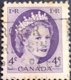 [Queen Elizabeth II - Stamps of 1954 with 2 Fluorescent Stripes, տեսակ GT9]