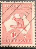 [Definitive Issues - Kangaroo and Map, type A1]