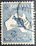 [Definitive Issues - Kangaroo and Map, type A3]