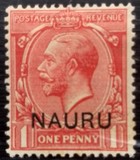 [Great Britian Postage Stamps Overprinted "NAURU", type A2]
