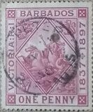 [The 60th Anniversary of Queen Victoria's Regency. Bluish Paper, ประเภท J11]