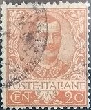 [Definitives - Eagle with Coat of Arms - Victor Emmanuel III, 1869-1947, tip AK1]