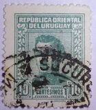 [General Jose Artigas - With Imprint "IMPRENTA NACIONAL" Bottom Right, type IW10]
