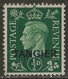 [King George VI - Great Britain Postage Stamps Overprinted "TANGIER", نوع F]