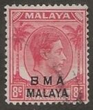 [Straits Settlements Postage Stamps Overprinted "B M A MALAYA" in Black or Red Colour, نوع A5]