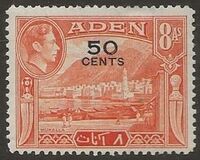 [No. 18 and 20-28 Overprinted New Values in Red or Black, type M5]