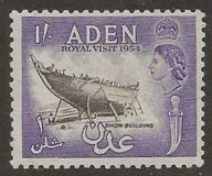 [No. 56 Overprinted "Royal Visit 1954", type AB]