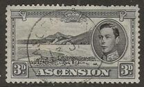 [King George VI and Views of Ascension, type Q3]