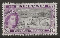 [New Constitution - Issue of 1954 Overprinted "NEW CONSTITUTION - 1964", type BK1]