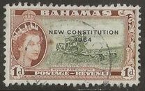 [New Constitution - Issue of 1954 Overprinted "NEW CONSTITUTION - 1964", type BD1]
