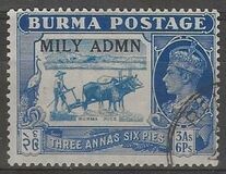 [No. 19-34 Overprinted "MILY ADMIN" in 2 Types, tip N2]