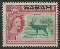 [North Borneo Postage Stamps of 1961 Overprinted "SABAH", Tip A]