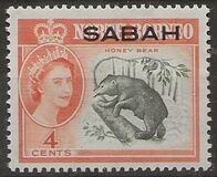 [North Borneo Postage Stamps of 1961 Overprinted "SABAH", Tip A1]