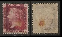 [Queen Victoria - Colored Control Letters in Corners, प्रकार I]