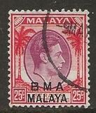 [Straits Settlements Postage Stamps Overprinted "B M A MALAYA" in Black or Red Colour, Tip A9]