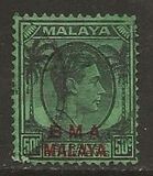 [Straits Settlements Postage Stamps Overprinted "B M A MALAYA" in Black or Red Colour, Tip A10]