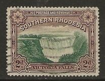 [Victoria Falls - Nos. 30 & 31 Inscribed with "Postage & Revenue" at Top of Frame, type F]