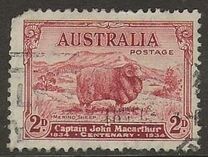 [The 100th Anniversary of the Death of Captain John Macarthur, tegund R]