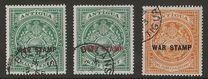 [No.26 & Not Issued Stamp Overprinted "WAR STAMP", type F]
