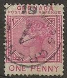 [Queen Victoria - "GRENADA POSTAGE & REVENUE", tip E]