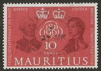 [The 150th Anniversary of British Post Office in Mauritius, Tipe CP]