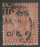 [Queen Victoria - India Postage Stamps Overprinted "C. E. F.", type A5]
