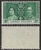 [Coronation of King George VI & Queen Elizabeth - Inscription "CAYMAN ISLANDS", type AJ]