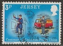 [The 100th Anniversary of the Universal Postal Union, タイプ BW]